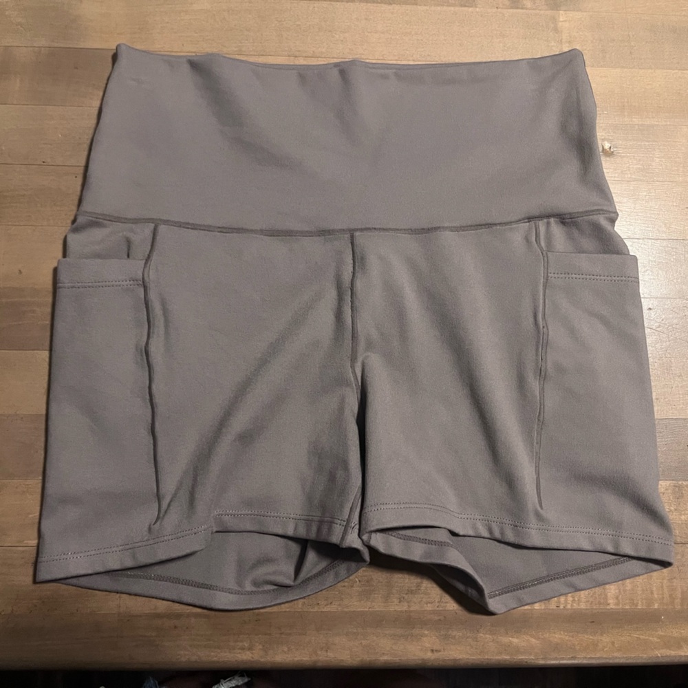 High-Waist Pocket Workout Shorts